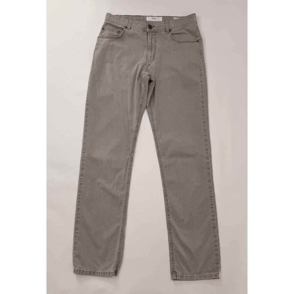 Brax Cooper Fancy Jeans Mens 30x32 Gray Regular Fit Straight Stretch Denim